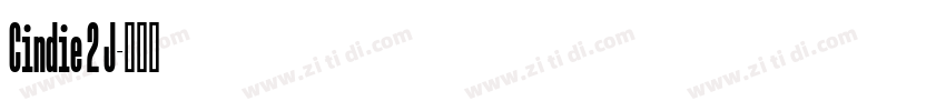 Cindie 2 J字体转换